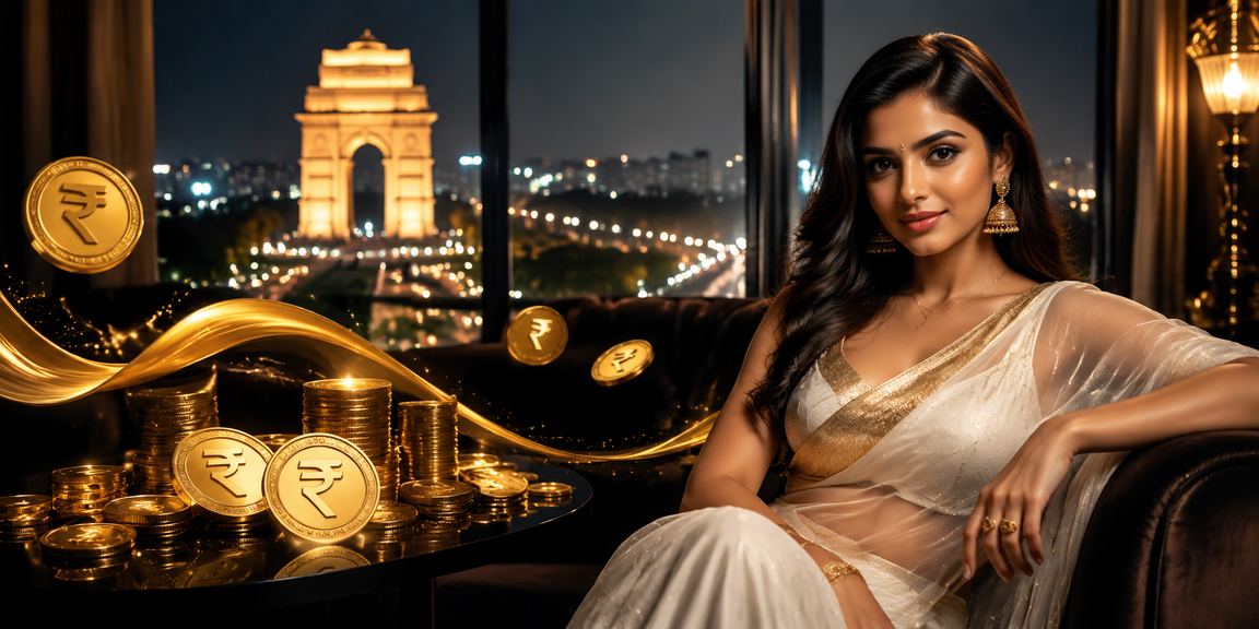 Indian Delhi cashback and promotional bonus concept