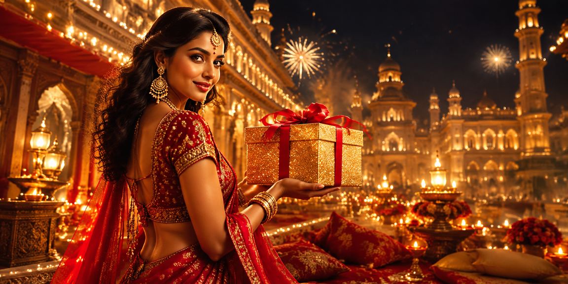 Diwali festival lottery atmosphere in Lucknow