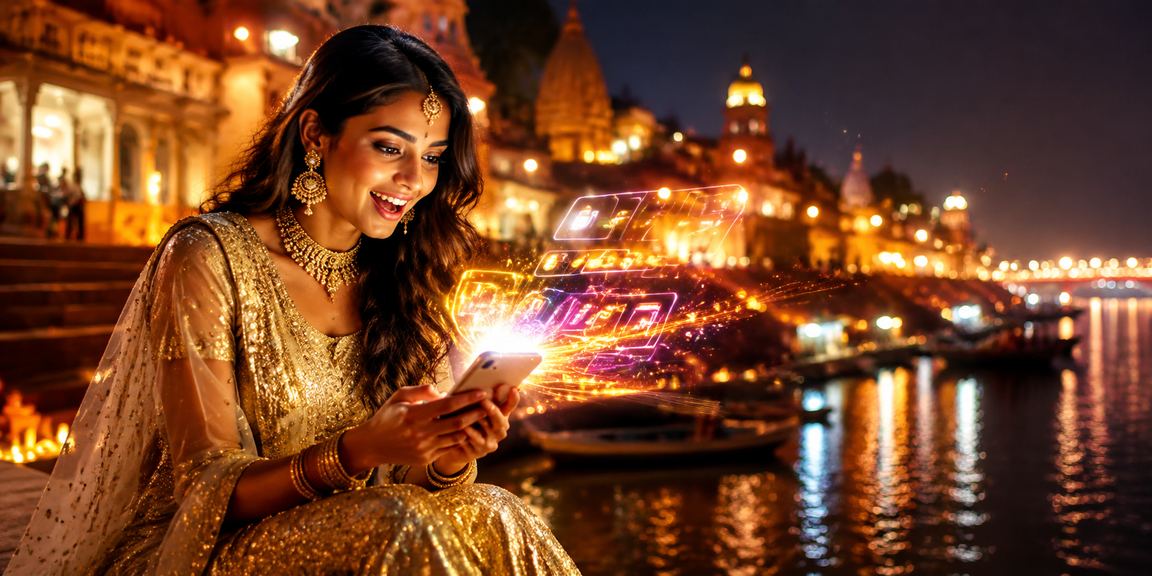 Vibrant casino gaming on mobile in Varanasi